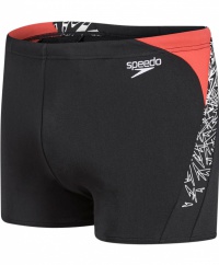 Speedo Boom Splice Aquashort Black/White/Red