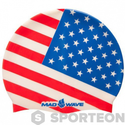 Mad Wave USA Swim Cap