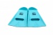 BornToSwim Blue silicone swimming fins