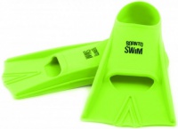 BornToSwim Green silicone swimming fins