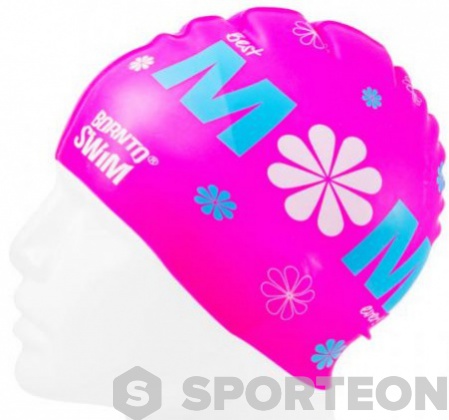 BornToSwim Mom Swimming Cap