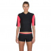 Speedo Hydractive Rash Top Black/Psycho Red/Oxid Grey