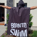 BornToSwim Poncho Black