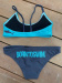 BornToSwim Sharks Bikini Black/Turquoise