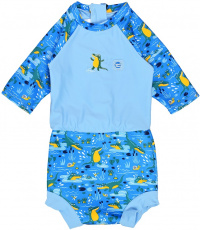Splash About Happy Nappy Sunsuit Crocodile Swamp
