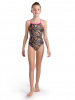 Girl's swimsuit Arena Girls Swimsuit Lightdrop Back Allover Freak Rose/Black/Multi