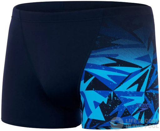 Speedo Hyper Boom V-Cut Aquashort True Navy/Blue Flame/Pool