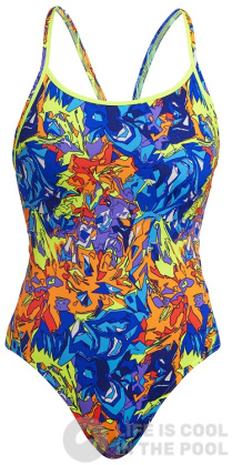 Funkita Mixed Mess Diamond Back One Piece