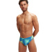 Speedo Allover Digital 7cm Brief Black/True Cobalt