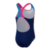 Speedo Digital Placement Splashback Girls Navy/Pink