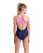 Arena Feel Girls Kikko V Swim Pro Back Navy/Shocking Pink