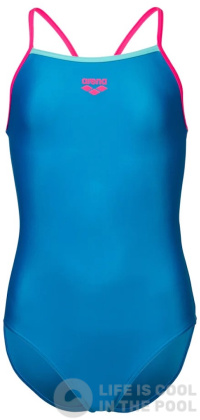 Arena Feel Solid Light Drop Back Girls Blue China/Freak Rose