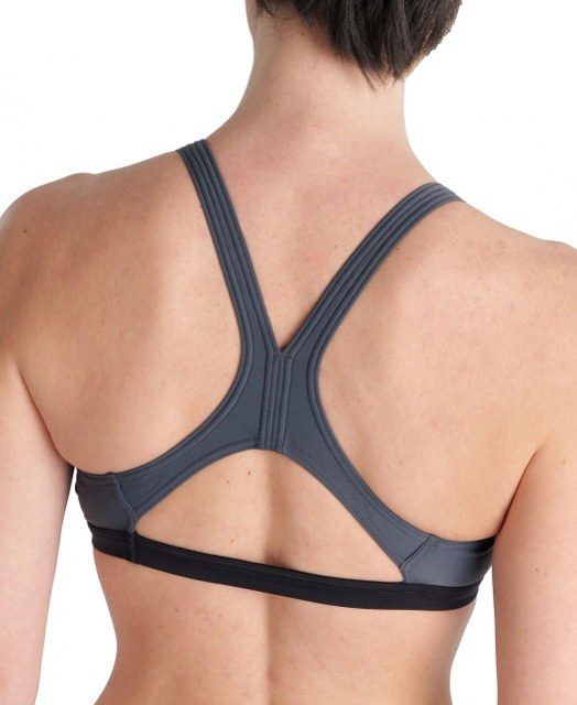 Women's swimwear Arena Threefold Two Pieces Black/Asphalt/White