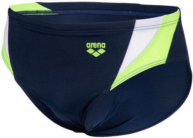 Men's swimsuit Arena Swim Briefs Panel Navy/Green/White