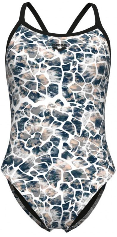 Arena Earth Swimsuit Xcross Back Black/White Multi