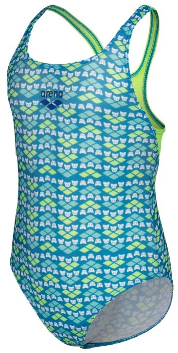 Arena Friends Swimsuit Swim Pro Girls Soft Green/Multi
