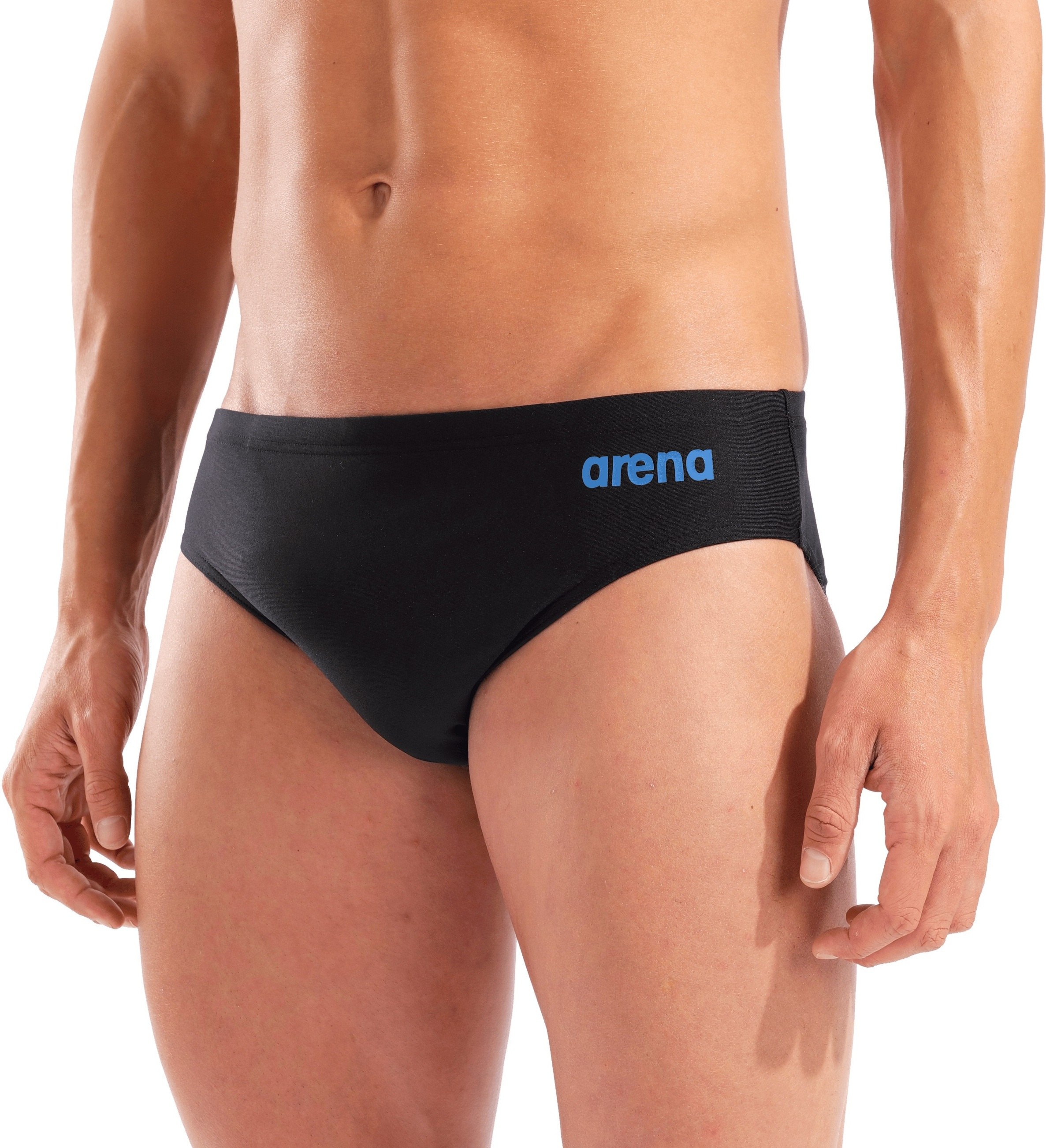 Arena Hyperflow Men's Solid Swim Briefs Black / Blue Cosmo