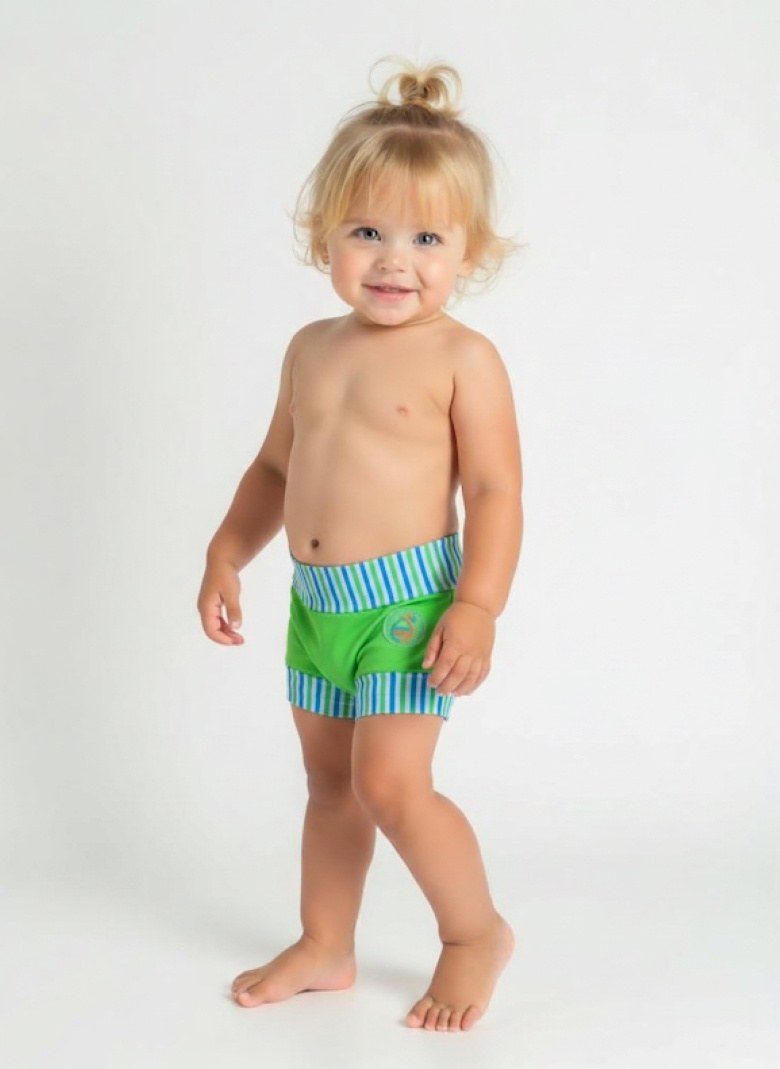 AquaKiddo Swim Nappy Neon Green