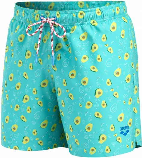 Arena Water Prints Beach Boxer Avocado
