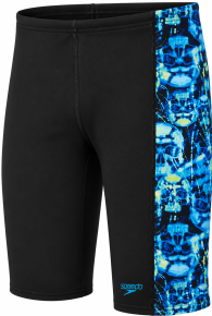 Speedo Print Panel Jammer Junior Anthracite/Hyper Teal